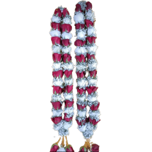 Floral Bridal Choker Necklace with Rose and Baby’s Breath