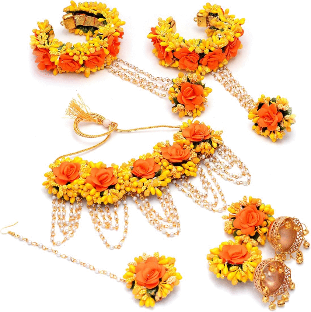 floral jewelry set