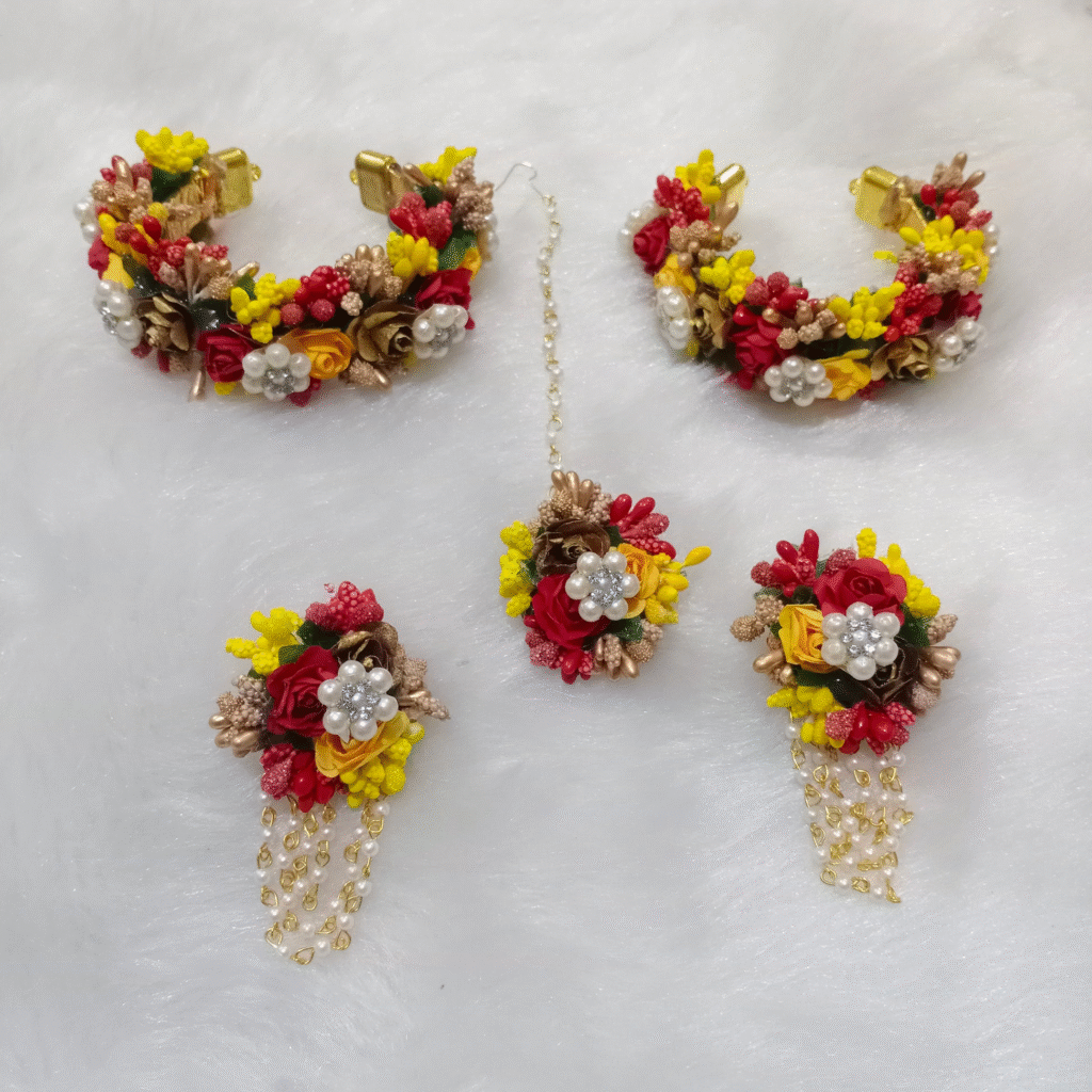 floral jewelry set for occacion