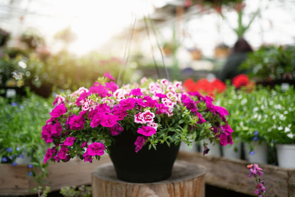hangin flower baskets