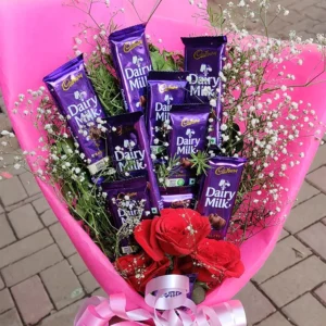 Mini Dairy Milk Chocolate Bouquet For Birthday